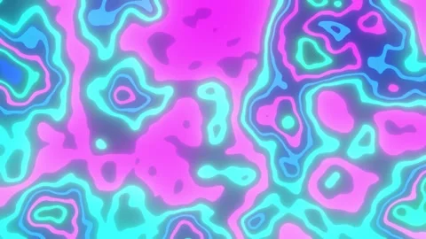 Diffused neon color contour pattern light Video stock 240325926