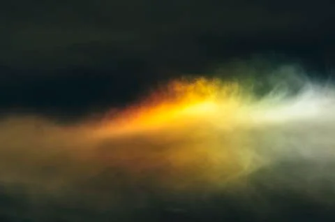Diffused rainbow clouds Foto stock
