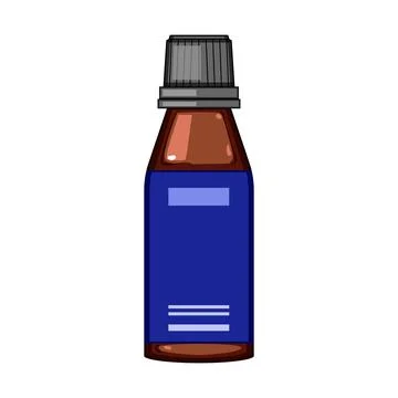 Diffuser essential oil bottle cartoon vector illustration Stock Illustration