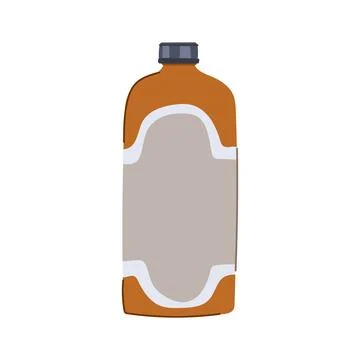 Diffuser essential oil bottle cartoon vector illustration Illustrazione stock