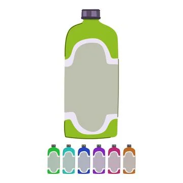 Diffuser essential oil bottle vector cartoon graphic Stock Illustration