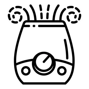 Diffuser humidifier icon, outline style Stock Illustration