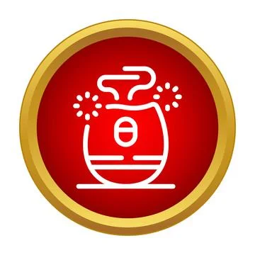 Diffuser icon emitting aroma for home wellness Illustration