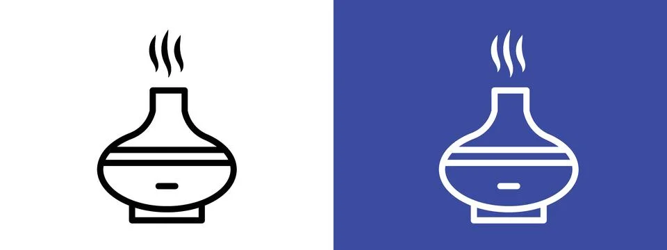 Diffuser Symbol Showcasing Soothing Aromatherapy Devices Illustrazione stock