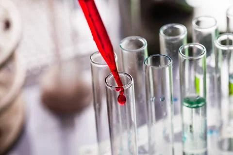 Diffusion close up Scientist shows a diffusion in the Petri dish Copyright... Stock Photos