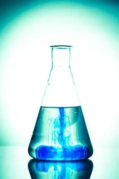 Diffusion in a flask Diffusion in a flask isolated on white Copyright: xZo... Stock Photos