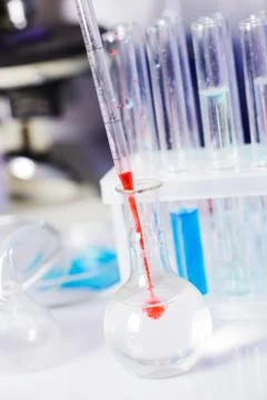 Diffusion in the flask Stock Photos