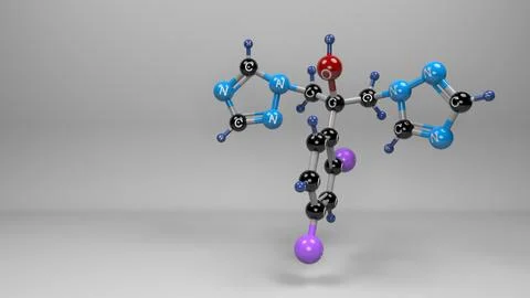 Difulcan molecule. Stock Illustration