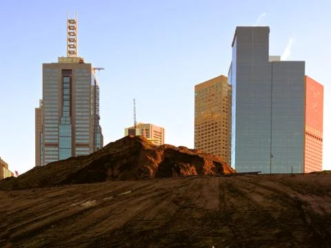 Dig that city Foto stock