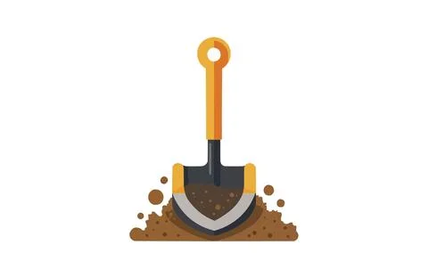 Dig color icon vector, isolated on white background. Beautiful dig icon. Stock Illustration