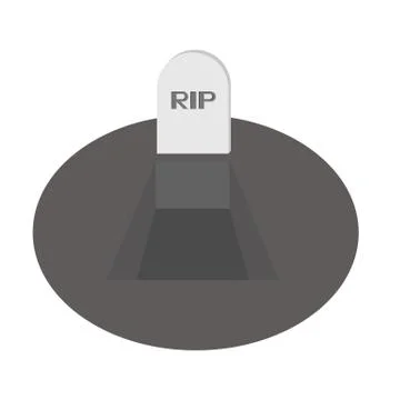 Dig grave rip icon of vector ESP 10 Stock Illustration