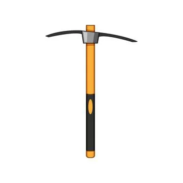 Dig pickaxe cartoon vector illustration Stock Illustration