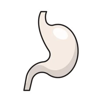 Digest flat color icon Stock Illustration
