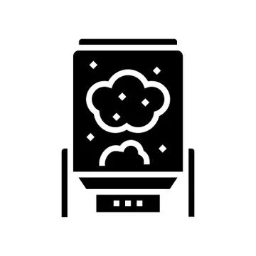 Digester system glyph icon vector illustration Stock Illustration