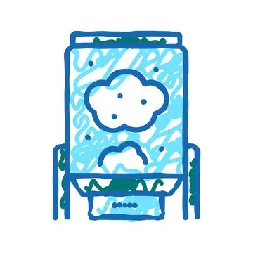 Digester system icon doodle illustration Stock Illustration
