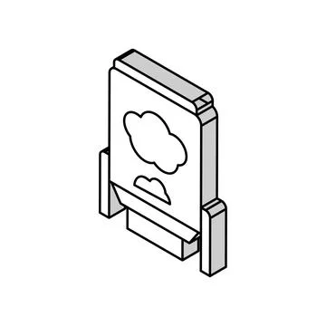 Digester system isometric icon vector illustration 스톡 일러스트