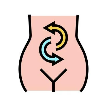 Digesting food color icon vector illustration Stock Illustration