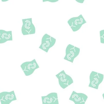 Digesting food glyph seamless pattern Stock Illustration