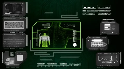 Digestion  - Advanced Scanning Interface - grey 01 Stock Footage 59139800