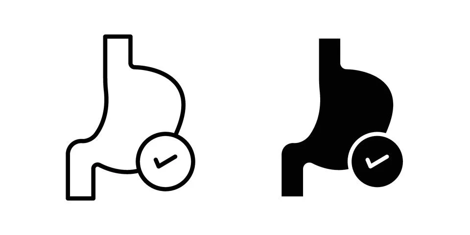 Digestion icon for web projects Stock Illustration