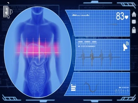 Digestion - Interface - medical screen -... | Stock Video | Pond5