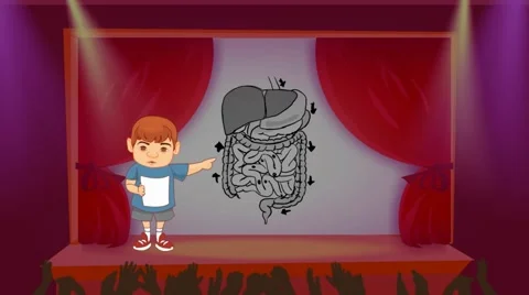 Digestion - Stage Presentation - boy 01 스톡 동영상 59912941
