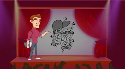 Digestion - Stage Presentation - student 01 스톡 동영상 59912997