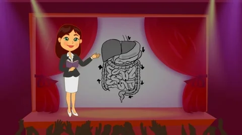 Digestion - Stage Presentation - teacher 01 스톡 동영상 59913012