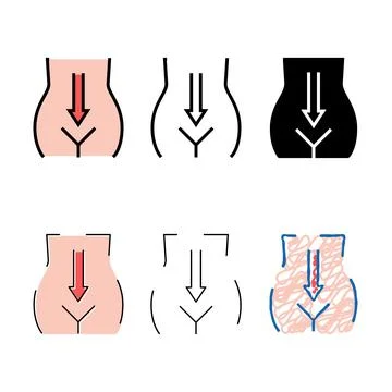 Digestion system color icon vector series Stock Illustration