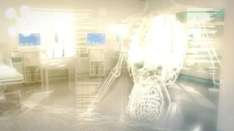 Digestion system high tech medical treatment . digital Stock Illustration