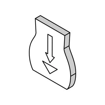 Digestion system isometric icon vector illustration Illustrazione stock