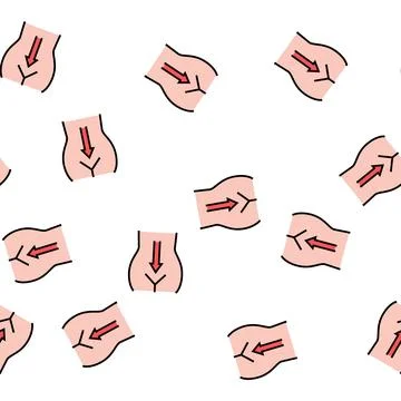 Digestion system vector seamless pattern イラスト素材