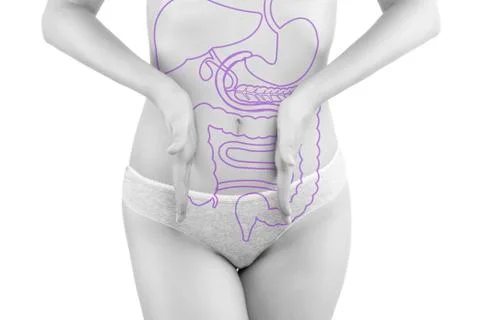 Digestive problems. Stock Illustration