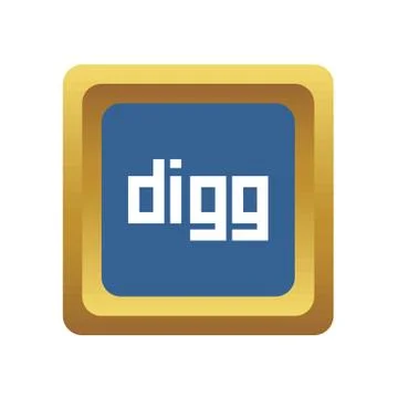 Digg social icon 库存插图