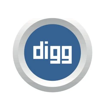 Digg social logo Stock Illustration