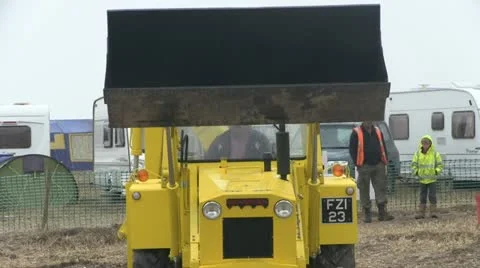 Digger in action 05 Stock Footage 20459905