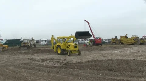 Digger in action 06 Stock Footage 20459625