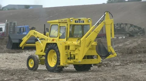 Digger in action 09 Stock Footage 20459873