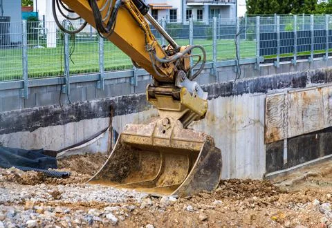 Digger bucket Foto stock