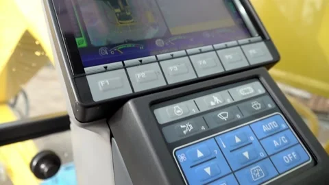 Digger computer panel Stock Footage 144786120