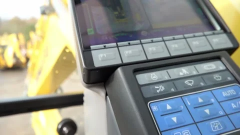 Digger computer panel Stock Footage 144786195