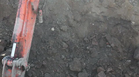 Digger digging Stock Footage 47853639