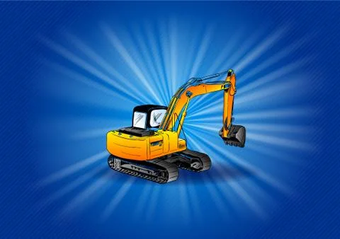 Digger Illustrazione stock