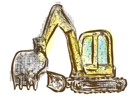 Digger Stock Illustration