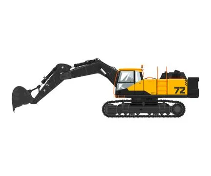 Digger isolated on white background 스톡 일러스트