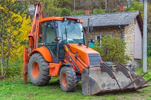 Digger Loader Machine Stock Photos