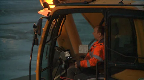 Digger operator Video stock 38033584