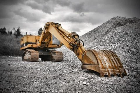 Digger Foto stock