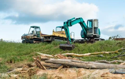 Digger &amp; trucks Stock Photos