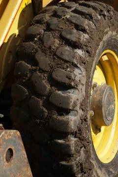 Digger wheel Stock Photos
